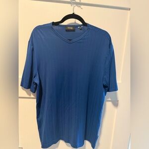 Versace Vintage  Men's Short Sleeve Blue Tee